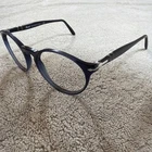 Used Persol Po 3092-V 9038 48MM Blue Round Panto Eyeglasses Frames Italy Unisex Pre-owned. Price: $75.00.