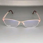 Ovvo Optics 3739 Dusty Rose/ Beige Half Rim Titanium Eyeglass Frame 56/16/140 New. Price: $219.95.