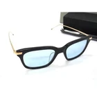 Thom Browne Eyewear Sunglasses TB701ABLKGLD49AF Black Tone Acetate Titanium Pre-owned. Price: $412.37.