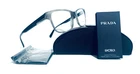 Prada Vpr 06U VYR-1O1 Gray Horn Mens Rx Eyeglasses 54-19-145 Mm Italy W/case New. Price: $121.46.