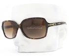 Coach Sunglasses Shiny Dark Brown Tortoise Gold Logo 8116 500113 With Case New. Price: $89.50.