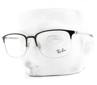 Ray-ban Eyeglasses Rb 6494 2861 Shiny Black On Silver 56MM With Case New. Price: $149.50.