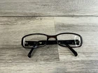Dereon DOV507 505 Eyeglasses Frames Only Brown Rectangular Full Rim 55-20-140 Pre-owned. Price: $14.95.