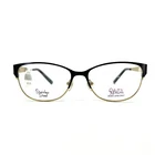 Chelsea Morgan CM5004 Bk/g Eyeglasses Frames Gold Black Metal 53-15-140 New. Price: $56.99.