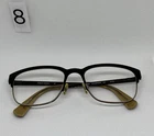 Cole Haan CH4005 Eyeglasses Brown 52-18-140 Rectangle Semi-rimless Pre-owned. Price: $80.00.