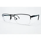 Champion Eyeglasses Mens Black Half Rim Rectangular Frames 53-18-140 Pre-owned. Price: $39.99.