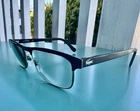 Lacoste Eyeglasses L2198 001 Black Silver 55 18 145 *frames Only Pre-owned. Price: $17.00.