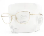 Swarovski Eyeglasses 1012 4013 Shiny Pale Gold Crystals 54MM No Case New. Price: $89.50.