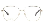 New Gucci GG1144O 001 56MM Gold Square Oversized Eyeglasses Frames Japan. Price: $199.90.