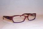 New Gucci Eyeglasses Run Burgundy Violet 52MM Rx Authentic. Price: $179.00.