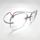 Silhouette 5515 70 3040 Titan Rimless Pink Red Eyeglasses Frame 53-17-140 Pre-owned. Price: $67.99.