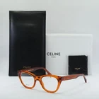 New Celine CL50005I 042 Transparent Orange 49MM Eyeglasses. Price: $163.99.