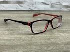Nike Eyeglasses 7231 018 Black Red Rectangle 53 16-140 Swoosh *frames Only Pre-owned. Price: $35.88.