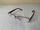 Fendi Half Rimmed Eyeglasses F963 Bronze Frames Made In Italy Pre-owned. Price: $44.99.