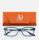 New Pure Color Fierce Blue Tortoise Womens Rectangle Eyeglasses 52-16-135 B:35. Price: $31.99.