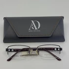 New Vendela 1016-1 Purple Womens Rectangle Half Rim Eyeglasses 51-17-135 B:29. Price: $19.49.