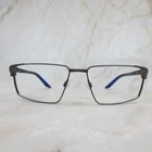 Nike Eyeglasses Frame 8053 074 Men's Brushed Gray Half Rim Rectangular 55-15-135 Pre-owned. Price: $51.19.