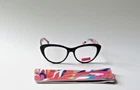 Trina Turk Black Manhattan Beach Reader Glasses Cat Eye 53-16-140 New W/ Case. Price: $42.49.