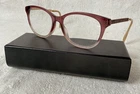Jimmy Choo JC202 L39 145 Eyeglasses Frames Gold Burgundy Gradient Crystal Detail Pre-owned. Price: $39.99.