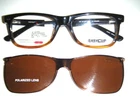 New Easyclip EC3285 10 Brown Rx Eyeglasses Magnetic Polarized Clip-on 50-17-135. Price: $39.49.