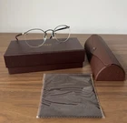 Nib Matsuda M3107 48-21-143 Antique Silver / Clear Lens Titanium Eyeglasses New. Price: $350.00.