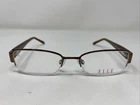 Elle EL18791 Color-br 49-18-135 Brown Metal Half Rim Eyeglasses Frame PF70 New. Price: $59.40.
