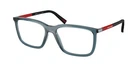 Prada Linea Rossa Ps 01SV CZH1O1 Blue Transparent Demo Lens 56MM Mens Eyeglasses New. Price: $193.99.