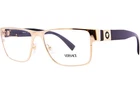 Versace VE1274 1002 Eyeglasses Frame Men's Gold Full Rim Rectangle Shape 57MM New. Price: $159.95.