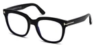 New Tom Ford Women's Square Eyeglasses FT5537-B 001 Shiny Black 52MM. Price: $159.00.