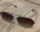 Ray-ban Blaze Aviator Sunglasses Gunmetal W/ Brown Gradient Dark RB3584N New. Price: $89.99.