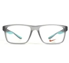 Nike Eyeglasses Frames 7101 050 Wolf Gray Matte Blue Rectangle 53-15-140 New. Price: $84.99.