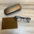 Gucci Gg 4214 GB5 Blxk 54/16/135 Flex Hinge Eyeglasses Frame W/ Case Dust Cloth Pre-owned. Price: $42.35.
