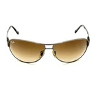 Ray Ban RB3342 Warrior Sunglasses Vtg Silver Metal Frame Brown Lenses Authentic Pre-owned. Price: $118.49.