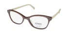 New Jones York J237 Petite Eyewear Taupe Beige Plastic Full-rim 47-16-135. Price: $33.96.