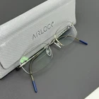 Marchon Airlock Eyeglasses Wisdom Chassis 046 Satin Silver Bridge 18 Pre-owned. Price: $120.00.