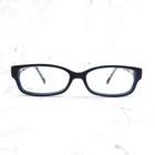 Kate Spade Lorelei 0X24 Eyeglasses Black Blue Rectangle Full Rim Frame 50-14-135 Pre-owned. Price: $28.79.