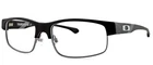New Oakley Yarddog Ii OX1093-0755 55MM Satin Black Silver Eyeglasses Frames Only. Price: $124.90.