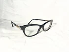 Bvlgari 4091-B 501 Black Gold Crystal Cat Eyeglasses 53-17-135 Italy Pre-owned. Price: $83.00.