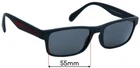 Sfx Replacement Sunglass Lenses Fits Armani Exchange Ax 3070 - 55MM Wide New. Price: $33.99.