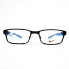 Nike Kids Eyeglasses Frames 5576 002 Black Blue Rectangular Full Rim 48-16-130 New. Price: $31.78.