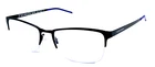 Cole Haan Zero Grand CH4014 Black/blue Half Rimless Eyeglasses Frame 53-18-140 Pre-owned. Price: $64.00.