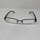 Perry Ellis Eyewear 908A-1 51/18/135 Black Clear Half Rim Flex Hinge QI15 New. Price: $52.00.