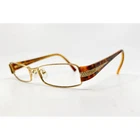 Prada Womens Gold Tortoise Rectangular Eyeglasses Frames Vpr 50G 50-16 Italy Pre-owned. Price: $34.99.