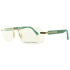 New!! Porsche Design 8233 Gold Light Blue Rimless Optical Frame Eyeglasses. Price: $117.59.