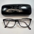 Anna Sui AS5022 Black Purple Roses Eyeglasses Floral Iridescent Pre-owned. Price: $65.00.