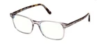 Tom Ford FT5831-F-B 020 Shiny Transparent Grey/blue Block Square Eyeglasses New. Price: $225.99.