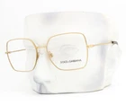 Dolce Gabbana Eyeglasses Dg 1323 02 Gold Logo Printed Rim 54MM W/case New. Price: $145.00.