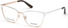 Guess White 021 Metal Optical Cat Eyeglasses Frame 56-14-140 New. Price: $91.60.