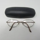 Seiko Titanium T0141 Eyeglasses Frames 53-18-140 Oval Brown Japan W/ Case Y2K Pre-owned. Price: $28.99.