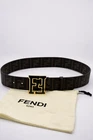 Fendi Ff Monogram Brown Buckle Belt Size 95/38 And Pants 32-34 Pre-owned. Price: $160.00.
